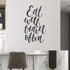 Zidna naljepnica "Eat well travel often"