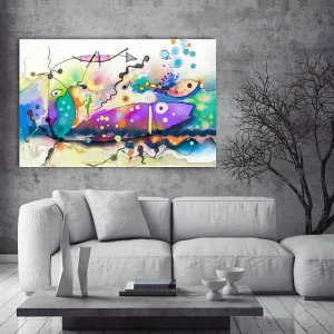 Slika za zid "Abstract colorful fantasy oil painting"