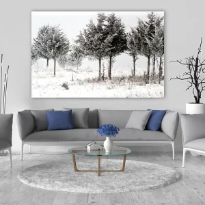 Slika za zid "Panorama of snowy winter trees"
