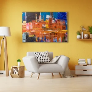 Slika za zid "Abstract city painting"