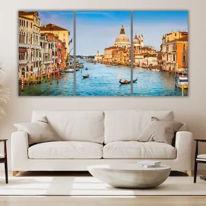 Slika za zid "Canal Grande panorama at sunset, Venice, Italy"