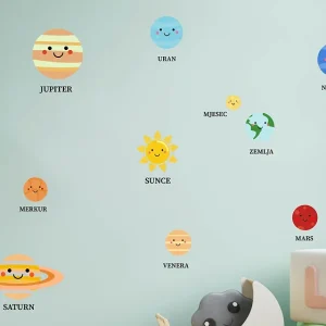 Naljepnica za zid "Solar system"
