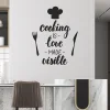 Zidna naljepnica "Cooking is love made visible"