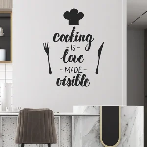 Zidna naljepnica  "Cooking is love made visible"