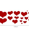 Zidna naljepnica "Red hearts" - Slika 4
