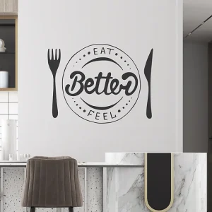 Zidna naljepnica  "Eat feel better"