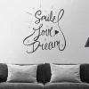 Zidna naljepnica "Smile love dream"