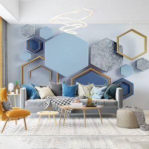 Tapeta za zid "All kinds of hexagon"