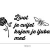 Zidna naljepnica "Život Je Cvijet" - Slika 4