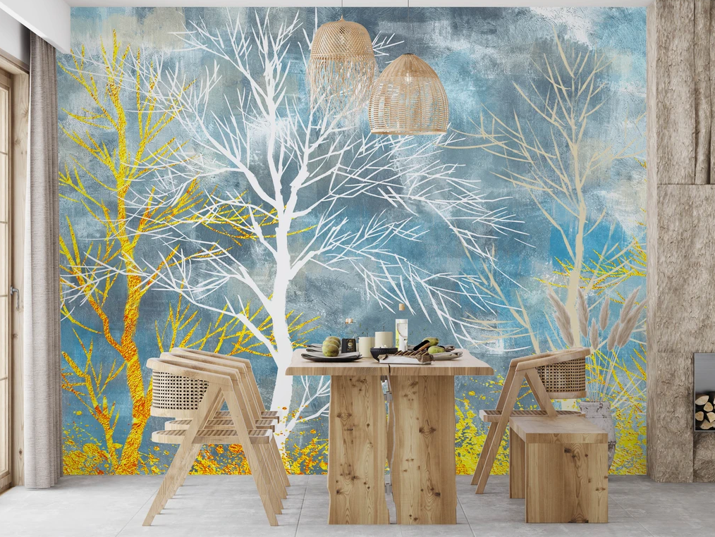 Tapeta za zid “Misty winter forest” - Slika 2