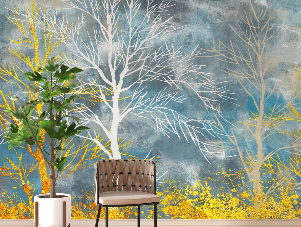 Tapeta za zid “Misty winter forest” - Slika 3