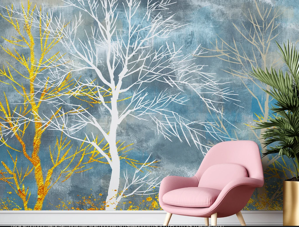 Tapeta za zid “Misty winter forest” - Slika 4