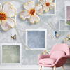 Pretty flowers with squares