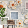 Pretty flowers with squares - Slika 2
