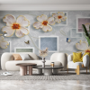 Pretty flowers with squares - Slika 3
