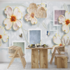 Pretty flowers with squares - Slika 4