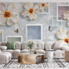 Pretty flowers with squares - Slika 5