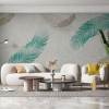 Tapeta za zid "Brown and teal feathers" - Slika 3