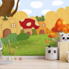 Tapeta za zid "Mushroom village"
