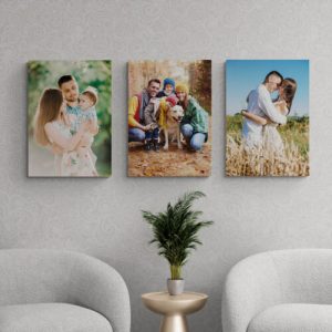 My paintings on canvas set of 3 paintings 70x100cm