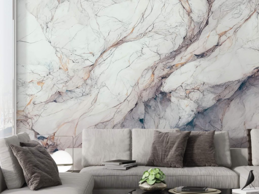 Tapeta za zid “Whole Lotta Marble” u interijeru