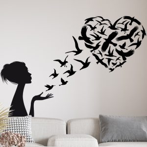 Zidna naljepnica  "Love birds"