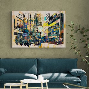 Slika za zid "Abstract art of cityscape"