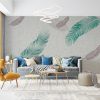Tapeta za zid "Brown and teal feathers" - Slika 4