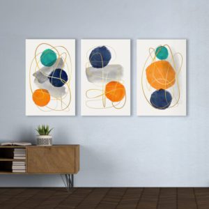 Wall painting “Dancing Shapes”