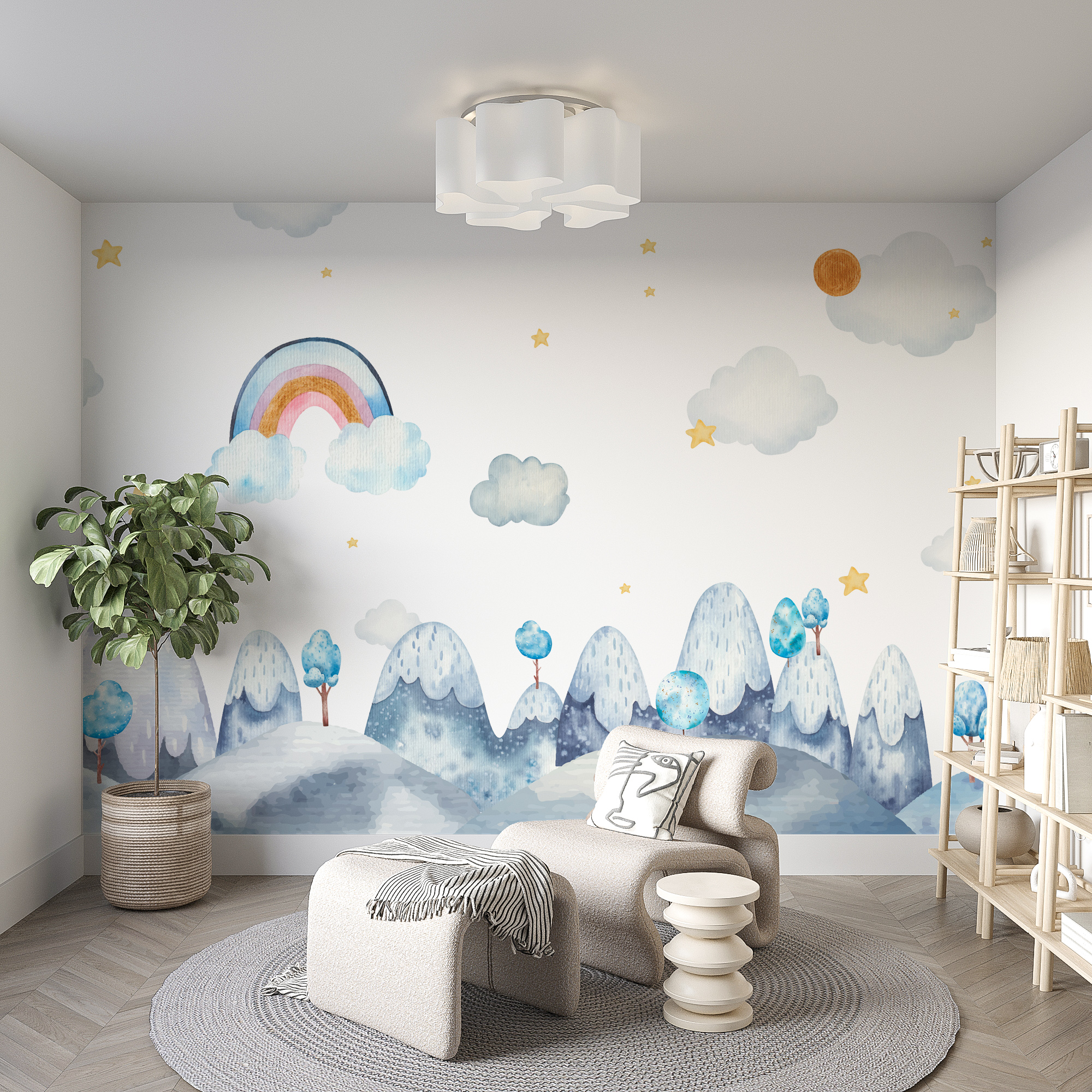 Tapeta mural za veliki zid u prostoru