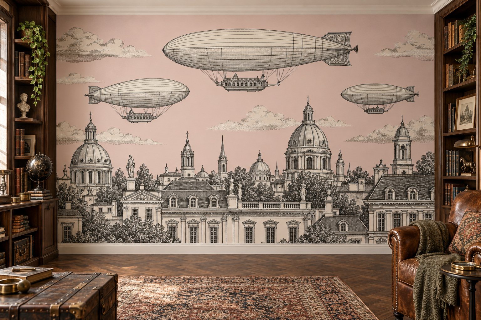 Tapeta za zid “Leaving on a Jet Plane” u interijeru